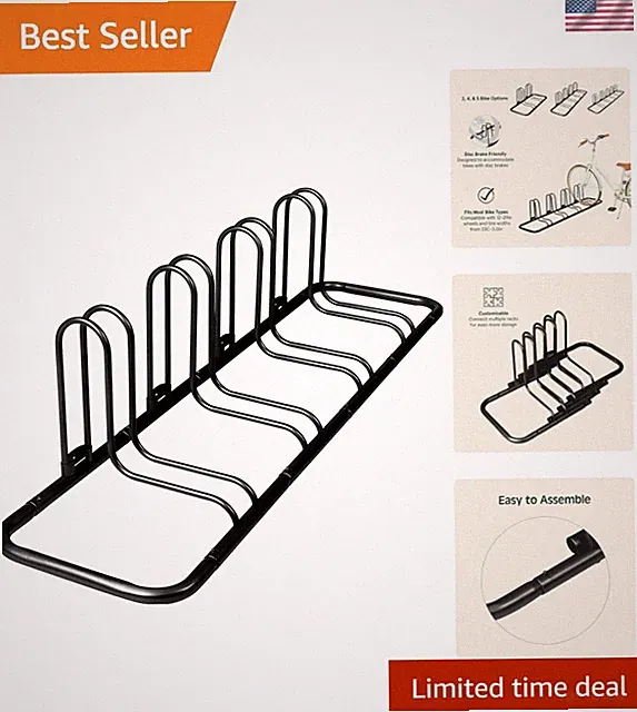 Expandable Bike Storage Rack - Vertical Stand for Mountain, Road & Kids' Bikes
