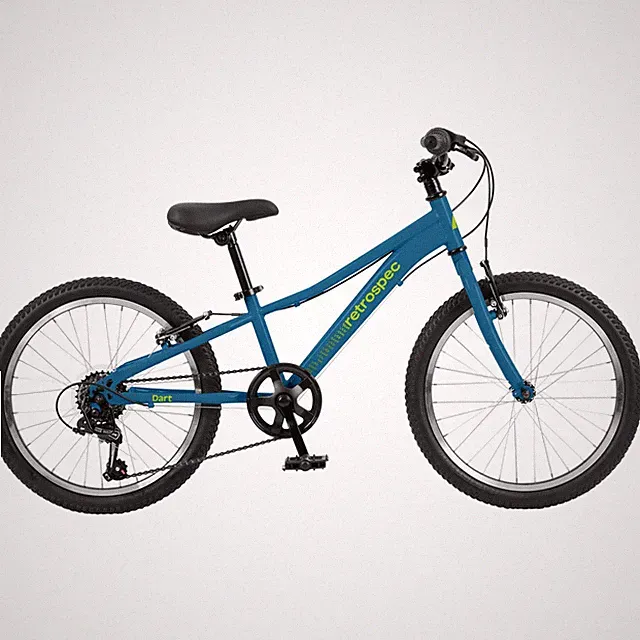 Kids Bike 24 Inch 7 Speed Hybrid Adjustable V Brakes Retrospec Dart 6-11