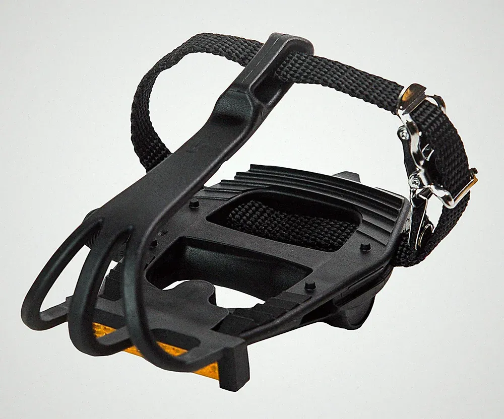 Retrospec Classic Road Bike Pedals with Integrated Toe Cage 9/16", All Black