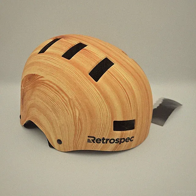 Retrospec cm-1Classic Commuter Bike, Skate Helmet Small NWT wood grain