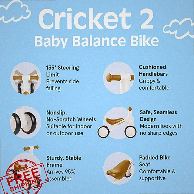 Retrospec Cricket 2 Baby Balance Bike Walker 12-24 Months