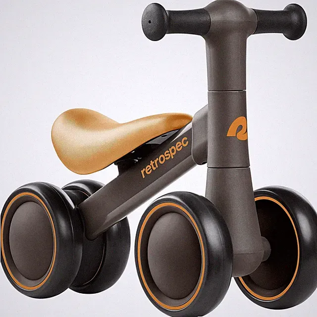 Retrospec Cricket 2 Baby Walker Balance Bike with 4 Wheels - Safe Learning To...
