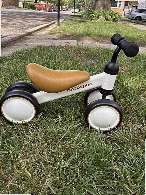 Retrospec Cricket Baby Walker Balance Bike Eggshell