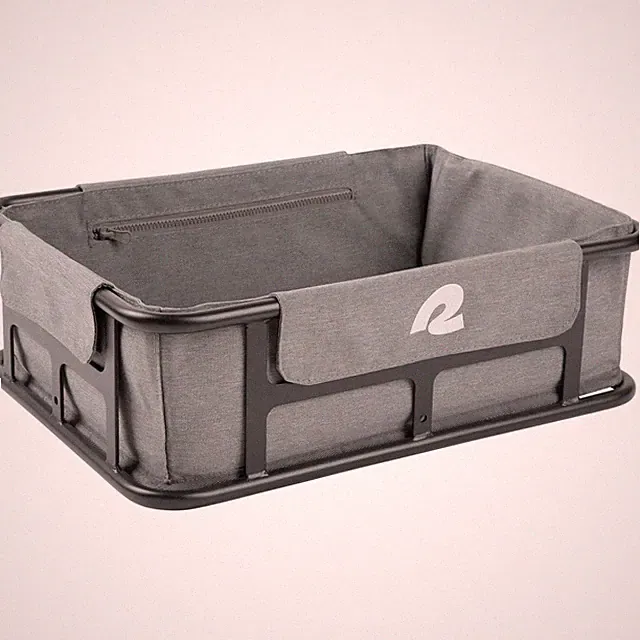 Retrospec Heavy-Duty Steel eBike Rear Basket Large Water-Resistant Cargo Carrier