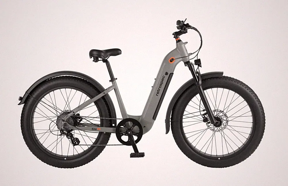 Retrospec Koa Rev+ 2 Step Through Electric Bike 26” Fat Tire 750W 48V Matte Sage