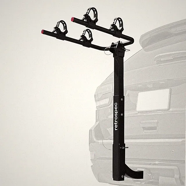 Retrospec Lenox 2-5 - Bike Hitch Rack for Cars, Trucks, 2 Legacy, Black