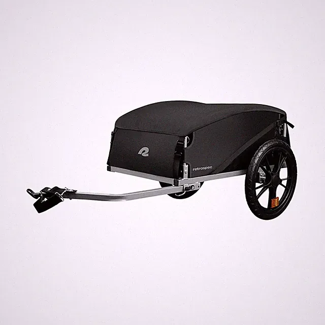 Retrospec Rover Hauler Bike Cargo Trailer - Foldable Frame with Weather-Resis...