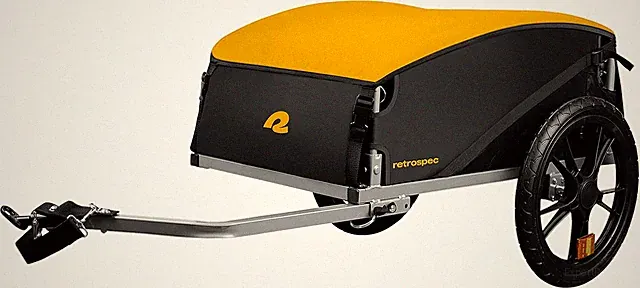 Retrospec Rover Hauler Bike Cargo Trailer - Foldable Frame with Weather-Resistan