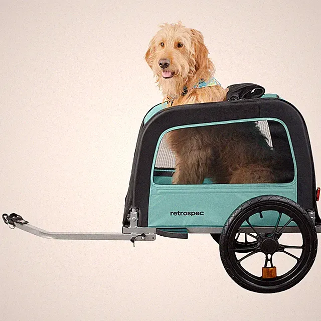 Retrospec Rover Waggin Pet Bike Trailer, Blue Ridge, 2021, 4334