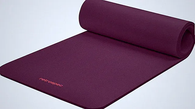 Retrospec Solana 1/2in Thick Non-Slip Yoga Mat with Strap
