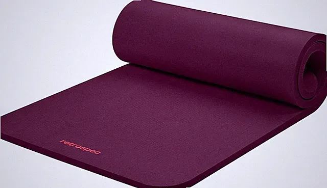 Retrospec Solana 1" Thick Non-Slip Yoga Mat with Strap