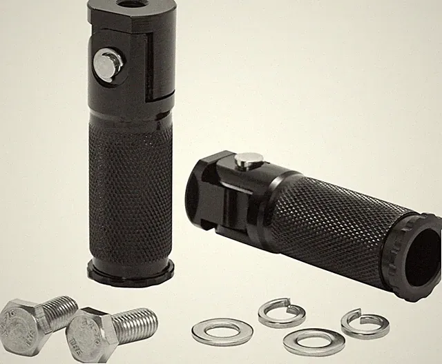 Rev Ebike Foot Pegs, Aluminum Retractable Foot Rest Pedals for Electric Bikes Co