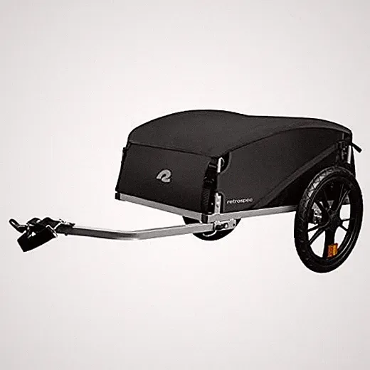 Rover Hauler Bike Cargo Trailer - Foldable Frame with Black Bike Trailer