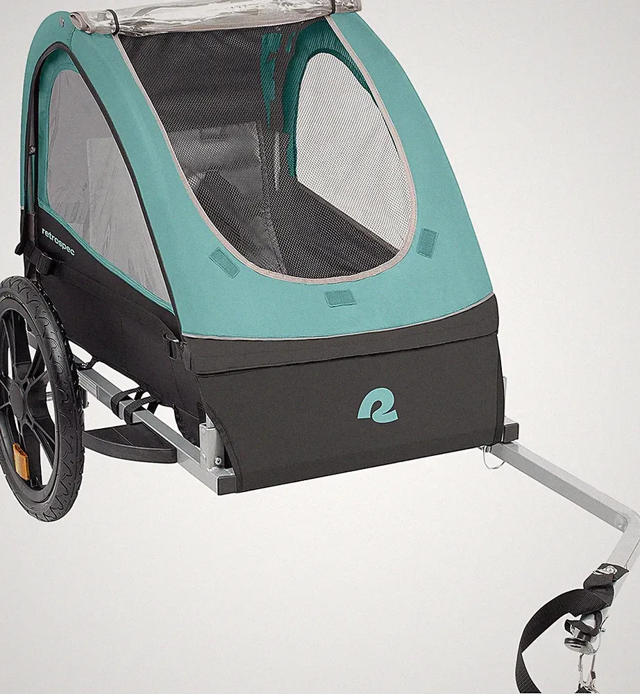 Rover Kids Foldable Bicycle Trailer for 1 or 2 Passengers